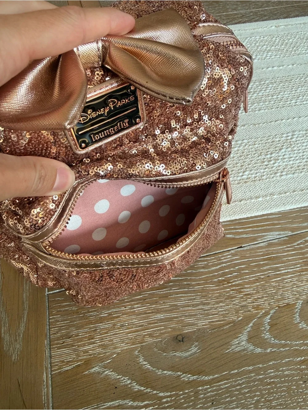Loungefly shimmering rose
